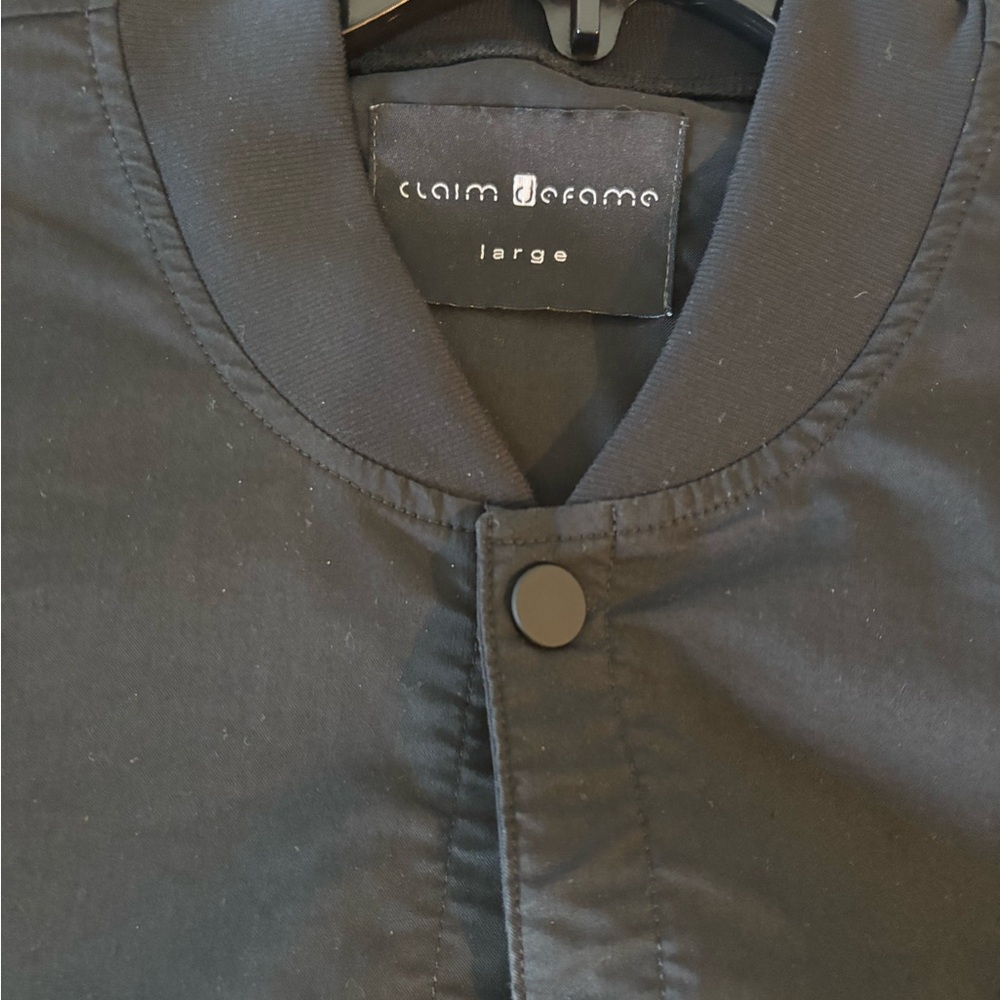 Black bomber jacket men’s Large